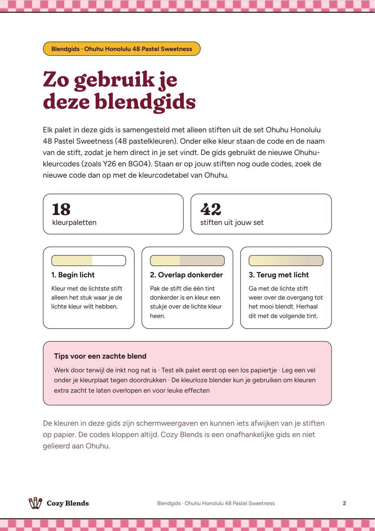 Blendgids Ohuhu 48 Pastel Sweetness