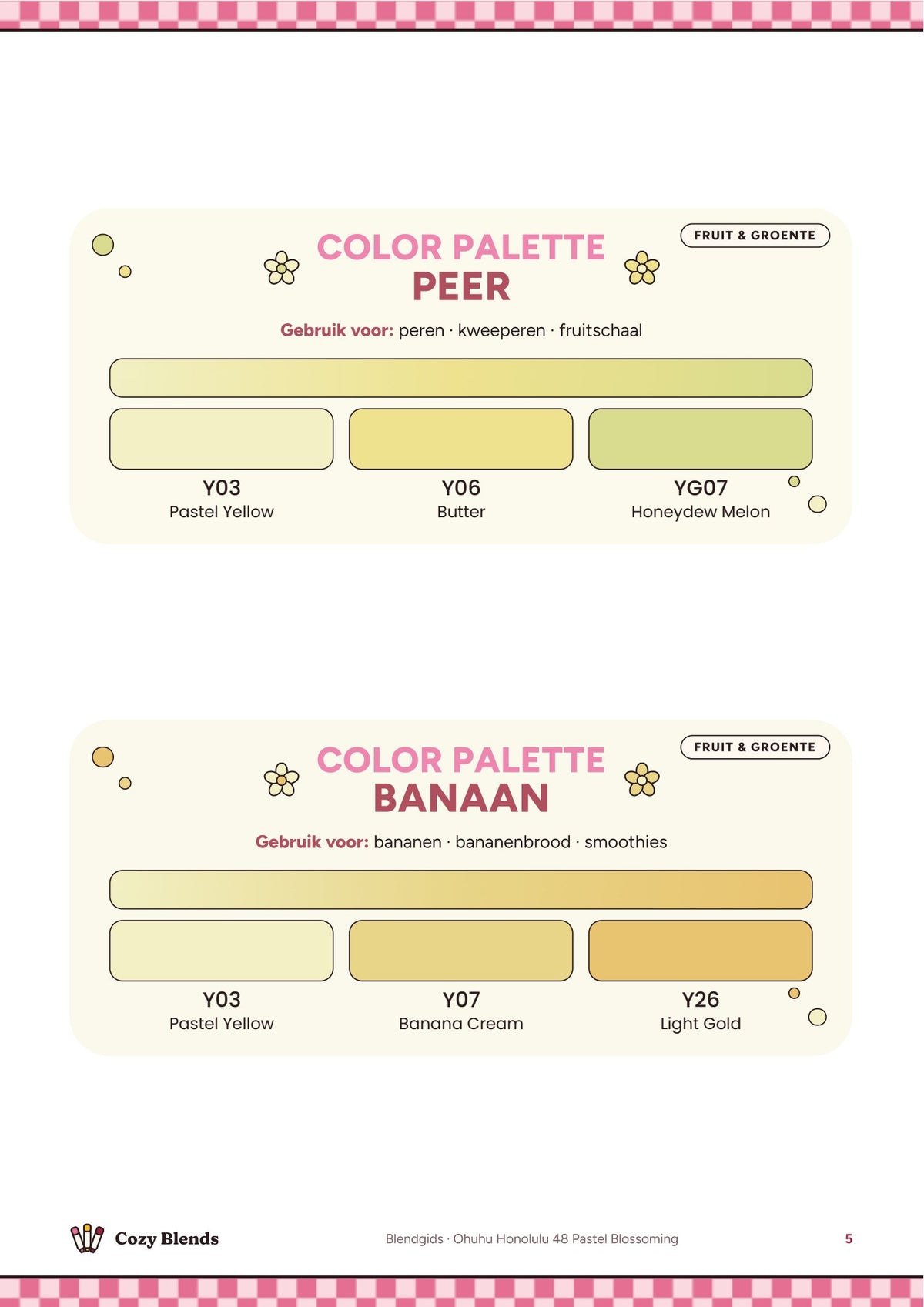 Blendgids Ohuhu 48 Pastel Blossoming set