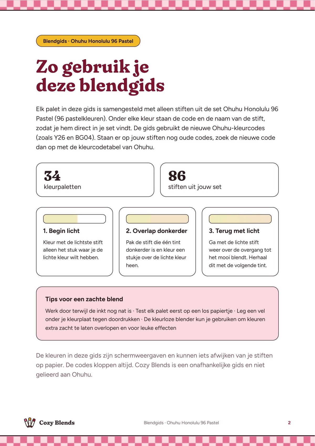 Blendgids Ohuhu 96 Pastel